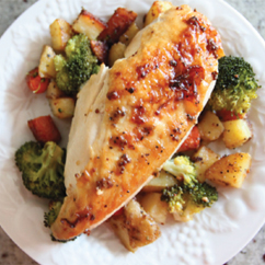 delicious chicken and veggies